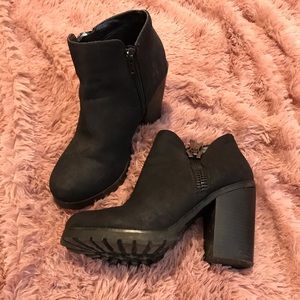 Chunky Heel Bootie